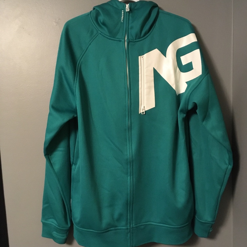 Analog Transpose Zip Hoodie TEAL (M)